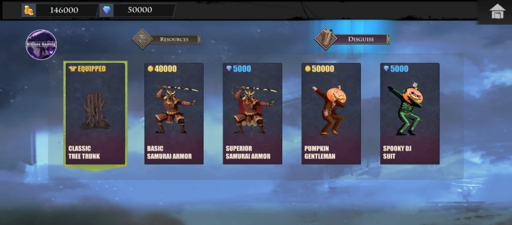 Ninja Arashi 2 Mod Apk Disguise Items